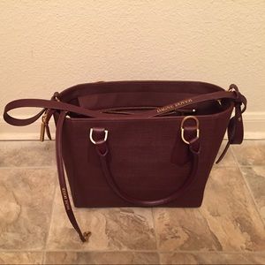 Dagne Dover Mini-Tote in Oxblood